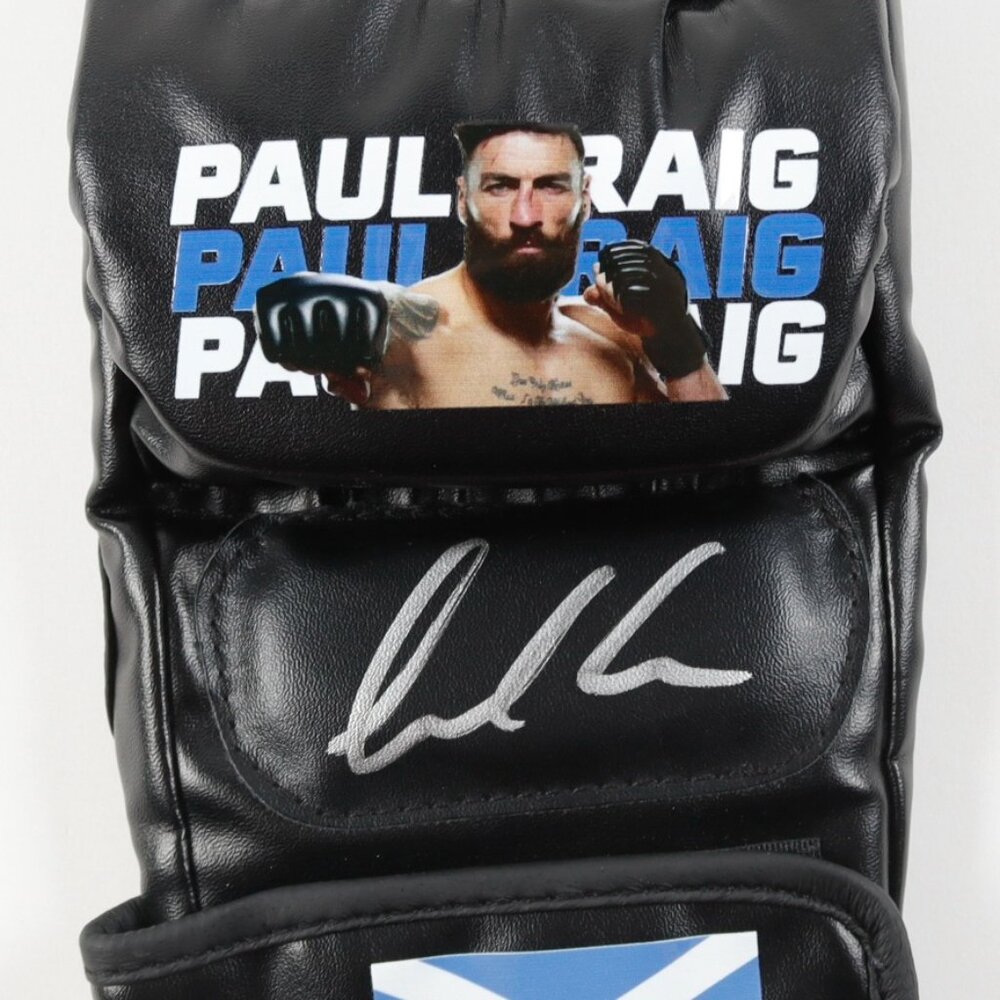 Paul Craig Signed Custom Scotland MMA Fight Glove (PA)